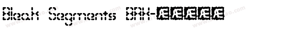 Bleak Segments BRK字体转换